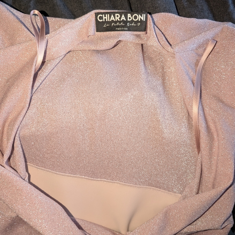 Chiara Boni Alva Sugar Shimmer Top Made In Italy Worn 1x - Picture 5 of 9
